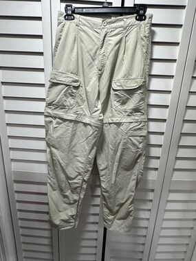 Royal Robbins Light Beige Cargo Convertible Pants
